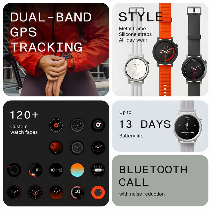 Montre intelligente Nothing A10700020 Gris 1,43"