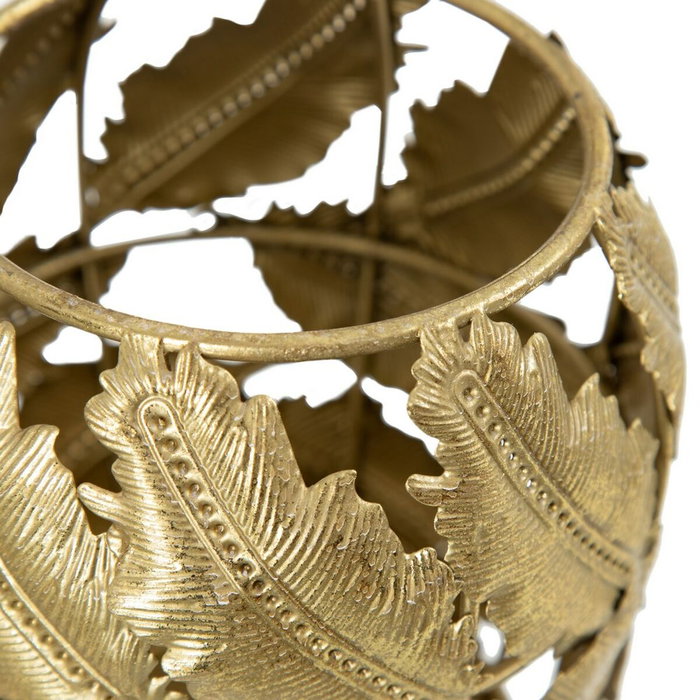 Bougeoir Doré Fer 13,5 x 13,5 cm Bougeoir Doré Fer 13,5 x 13,5 cm