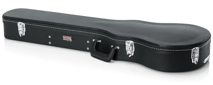 Gator Étui en bois Deluxe pour guitares Single-Cutaway type Gibson Les Paul - Noir