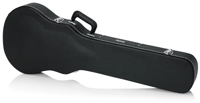 Gator Étui en bois Deluxe pour guitares Single-Cutaway type Gibson Les Paul - Noir