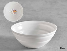 Vivalto Bol Ondas Opal 14 cm blanc compatible lave-vaisselle et micro-ondes (Set de 24)