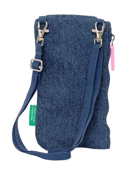 Benetton Porte-monnaie porte-téléphone en jean "Denim" 10x19 cm - Idéal 3 ans