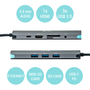 I-tec Nano Docking Station USB-C 4K Hub Multiport HDMI RJ45 USB 3.0 SD/microSD PD 100W