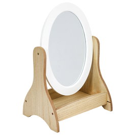 Home Deco Kids Miroir de Coiffeuse Inclinable avec Base en Bois