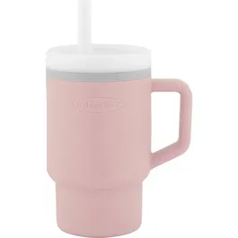 Infantino Ma Première Tasse en Silicone à Paille, 255 ml (25.5 cl) Anti-Fuite, pour Bébé et Tout-Petit, Lavable au Lave-Vaisselle - Modèle Pirouette