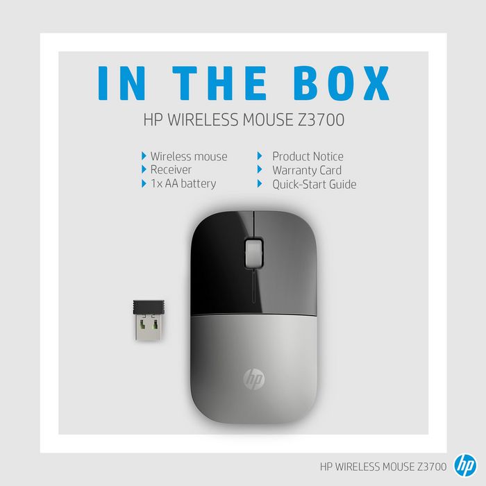 HP Z3700 Souris sans fil bleue