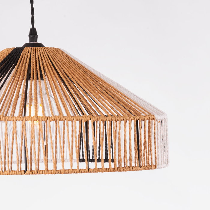 Suspension Krefeld en corde naturelle