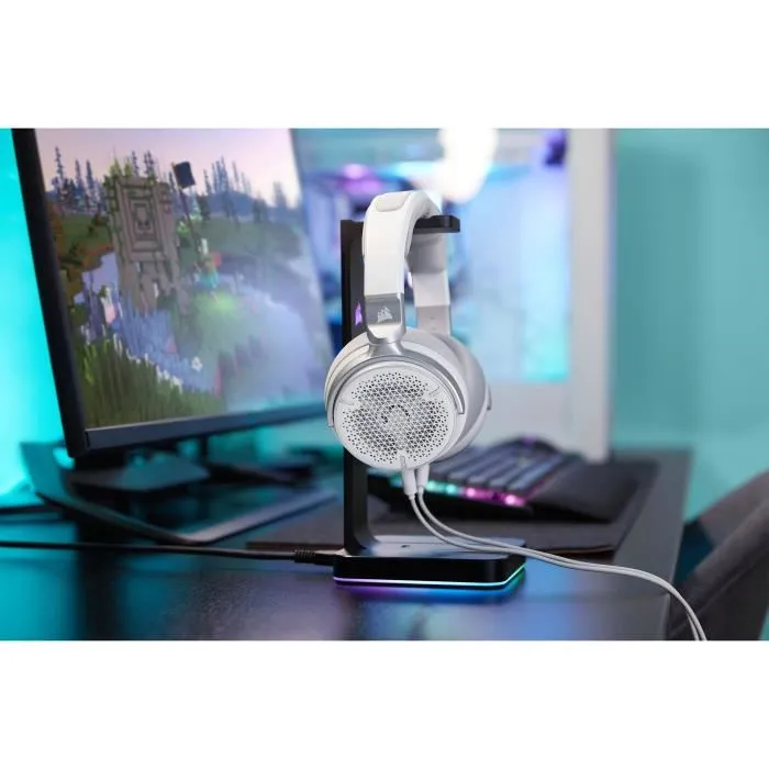 Corsair Virtuoso Pro Casque Gaming & Streaming Ouvert Blanc Corsair Virtuoso Pro Casque Gaming & Streaming Ouvert Blanc