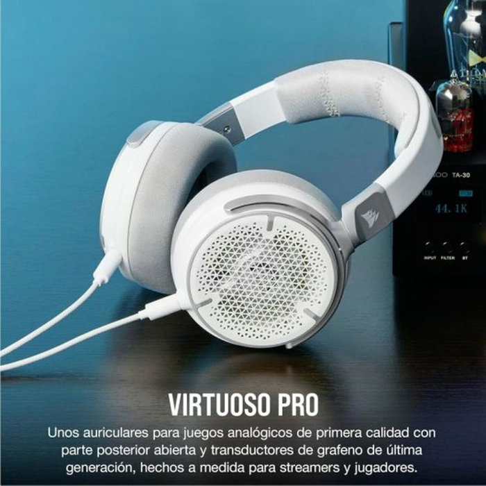 Corsair Virtuoso Pro Casque Gaming & Streaming Ouvert Blanc Corsair Virtuoso Pro Casque Gaming & Streaming Ouvert Blanc