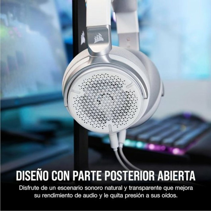 Corsair Virtuoso Pro Casque Gaming & Streaming Ouvert Blanc Corsair Virtuoso Pro Casque Gaming & Streaming Ouvert Blanc