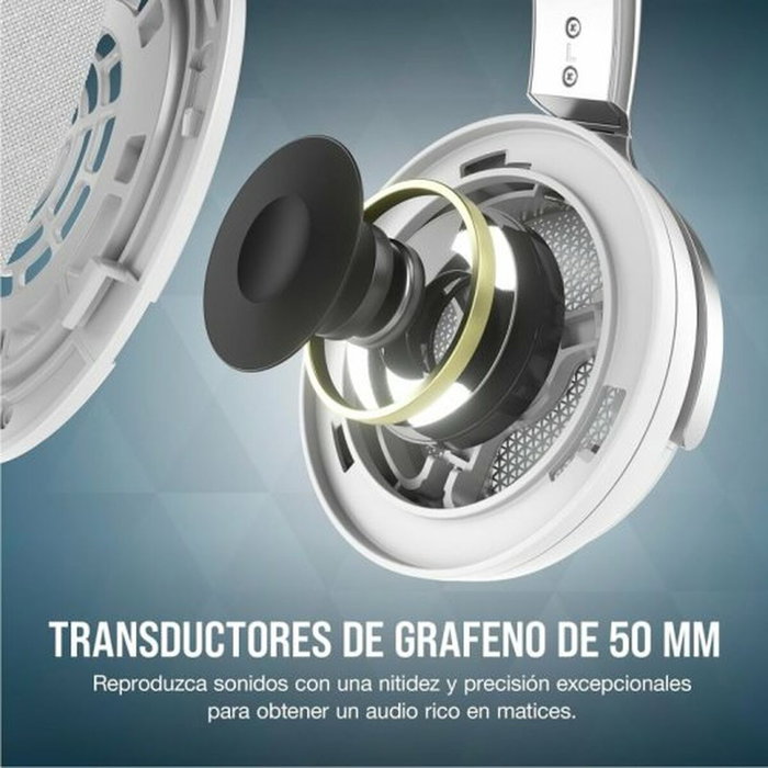 Corsair Virtuoso Pro Casque Gaming & Streaming Ouvert Blanc Corsair Virtuoso Pro Casque Gaming & Streaming Ouvert Blanc