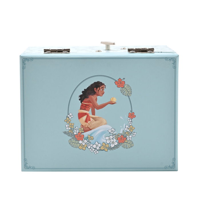 WIDDOP & CO Joyer Musical Vaiana Moana avec Motif Floral, Tiroir et Mélodie - Princeses Disney pour Bijoux et Souvenirs
