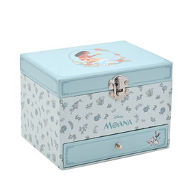 WIDDOP & CO Joyer Musical Vaiana Moana avec Motif Floral, Tiroir et Mélodie - Princeses Disney pour Bijoux et Souvenirs