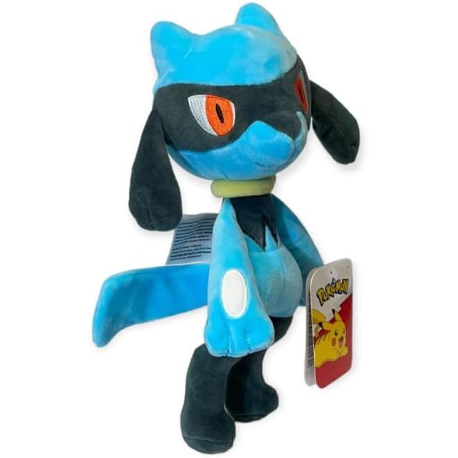 JAZWARES Peluche Riolu Pokémon 20 cm - Figurine douce officielle