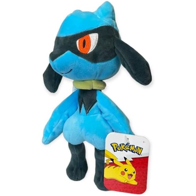 JAZWARES Peluche Riolu Pokémon 20 cm - Figurine douce officielle