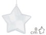 Innspiro Pack de 12 étoiles à 5 pointes en plastique transparent de 8 cm