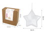 Innspiro Pack de 12 étoiles à 5 pointes en plastique transparent de 8 cm