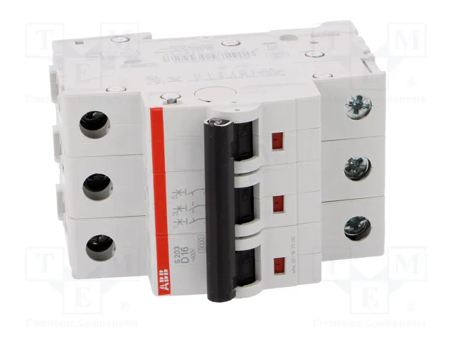 ABB S200 Disjoncteur 16A 3P 230/400V AC