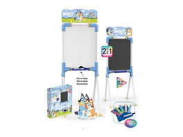 Chicos Pizarra Bluey 2 en 1 magnétique et à craies 37x32x98 cm inclut 12 accessoires