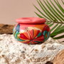 Home Deco Factory Cendrier à eau Paradis Exotique en céramique, 110 mm