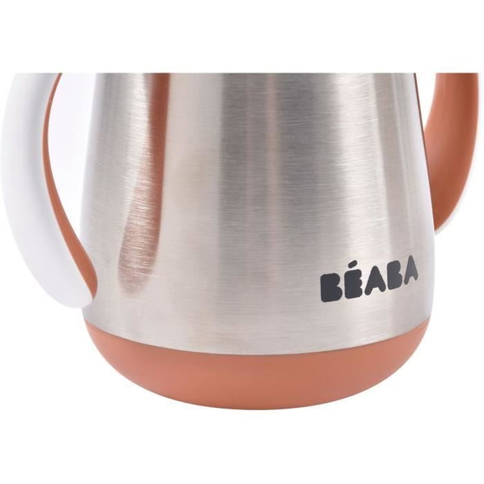 Beaba Tasse avec paille Inox 250 ml Terracotta