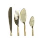 DKD Home Decor Couverts Doré en Acier Inoxydable, 16 Pièces