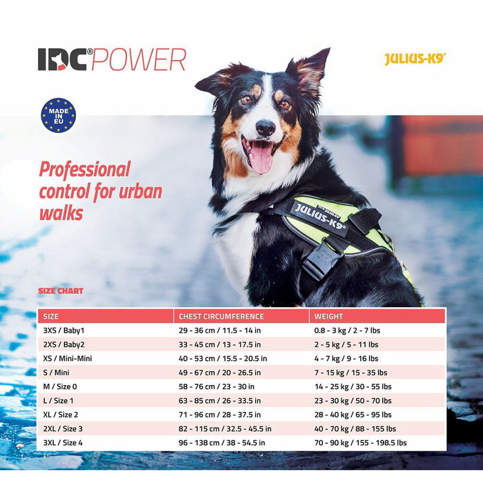 Harnais pour Chien Julius K9 IDC Noir