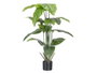 Ibergarden Plante artificielle à feuilles larges avec pot 130 cm
