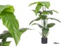 Ibergarden Plante artificielle à feuilles larges avec pot 130 cm