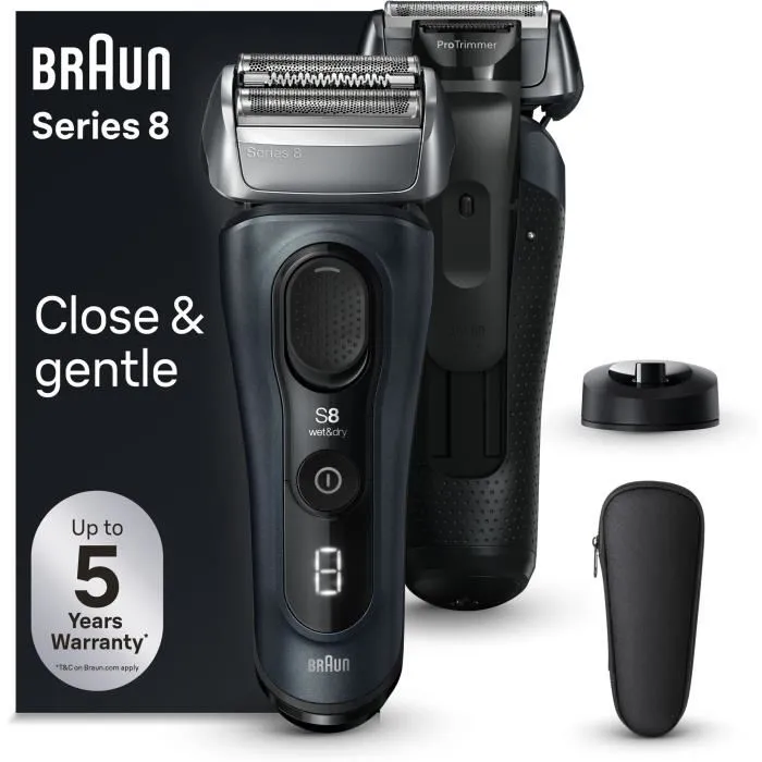 Braun SERIES 8 8513s Rasoir Électrique Wet&Dry 60 min Autonomie Noir 4 éléments de rasage Braun SERIES 8 8513s Rasoir Électrique Wet&Dry 60 min Autonomie Noir 4 éléments de rasage