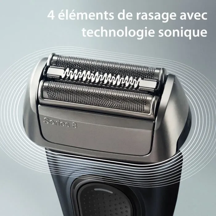 Braun SERIES 8 8513s Rasoir Électrique Wet&Dry 60 min Autonomie Noir 4 éléments de rasage Braun SERIES 8 8513s Rasoir Électrique Wet&Dry 60 min Autonomie Noir 4 éléments de rasage