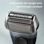 Braun SERIES 8 8513s Rasoir Électrique Wet&Dry 60 min Autonomie Noir 4 éléments de rasage