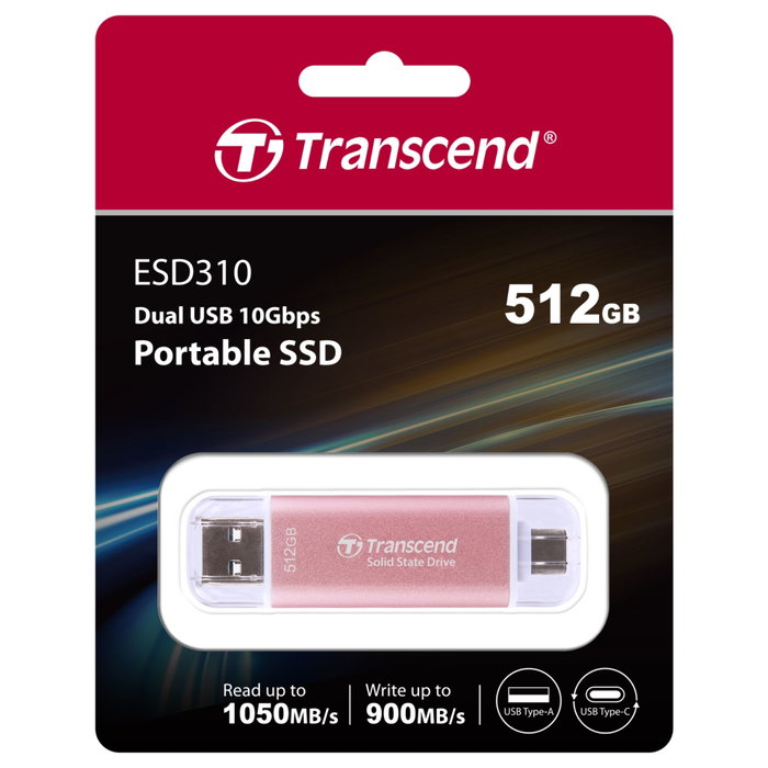 Transcend SSD ESD310P 512 Go Rose Transcend SSD ESD310P 512 Go Rose
