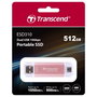 Transcend SSD ESD310P 512 Go Rose