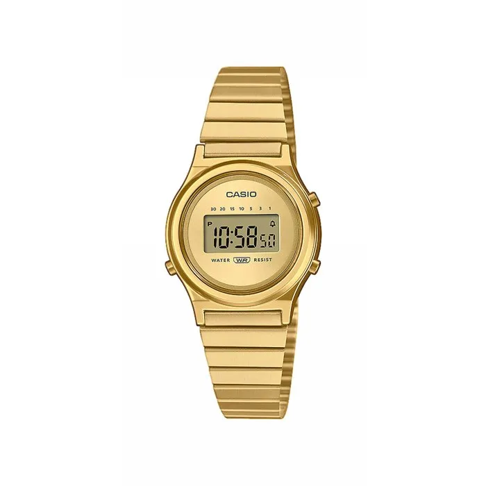 Casio Montre Mixte Quartz Numérique LA700WEG Dorée - Chronomètre, Compte à Rebours, Alarme - Finition Plaquée Élégante Casio Montre Mixte Quartz Numérique LA700WEG Dorée - Chronomètre, Compte à Rebours, Alarme - Finition Plaquée Élégante
