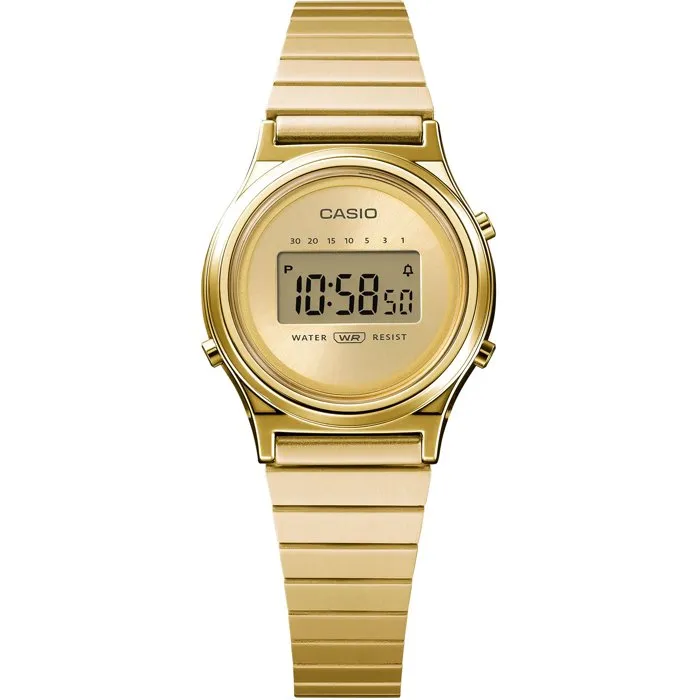 Casio Montre Mixte Quartz Numérique LA700WEG Dorée - Chronomètre, Compte à Rebours, Alarme - Finition Plaquée Élégante Casio Montre Mixte Quartz Numérique LA700WEG Dorée - Chronomètre, Compte à Rebours, Alarme - Finition Plaquée Élégante