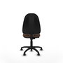 PIQUERAS Y CRESPO Chaise de bureau Algarra marron foncé sans accoudoirs