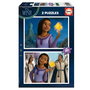 Educa Puzzle double - 2 puzzles de 20 pièces en carton recyclé - Jeu éducatif - Dimensions 28 x 20 cm - À partir de 3 ans