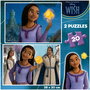 Educa Puzzle double - 2 puzzles de 20 pièces en carton recyclé - Jeu éducatif - Dimensions 28 x 20 cm - À partir de 3 ans