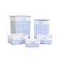 Lot de paniers DKD Home Decor Bleu Celeste osier Enfant 44 x 34 x 56 cm 5 Pièces