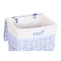 Lot de paniers DKD Home Decor Bleu Celeste osier Enfant 44 x 34 x 56 cm 5 Pièces