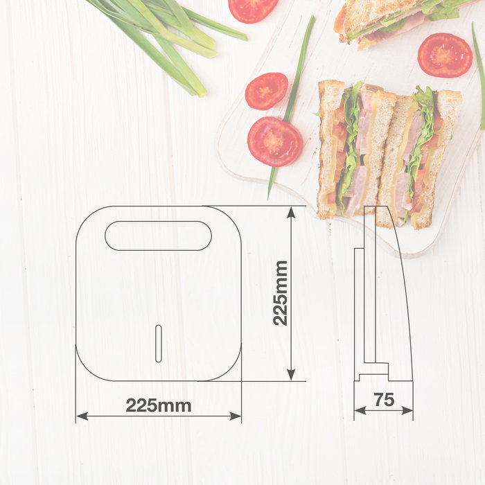 Väline Sandwichera double Haida 750W Väline Sandwichera double Haida 750W