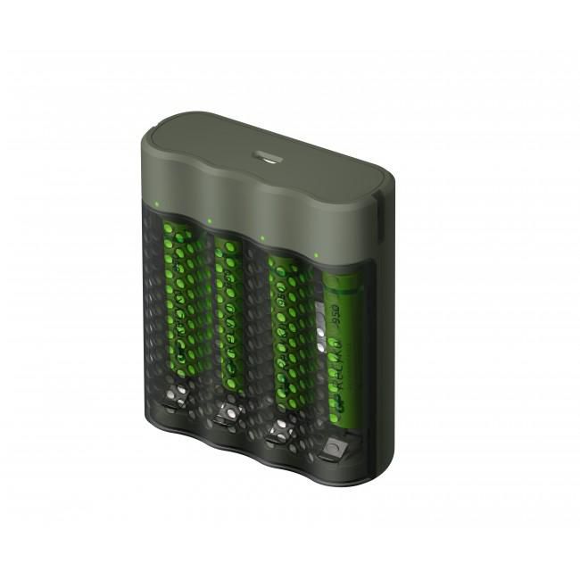 GP ReCyko Speed Charger M451 avec 4 piles AAA 950mAh incluses GP ReCyko Speed Charger M451 avec 4 piles AAA 950mAh incluses