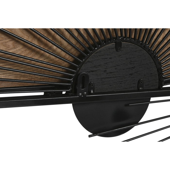 Étagère Home ESPRIT Noir Naturel Métal Bois MDF 70 x 12 x 51 cm Mural Étagère Home ESPRIT Noir Naturel Métal Bois MDF 70 x 12 x 51 cm Mural