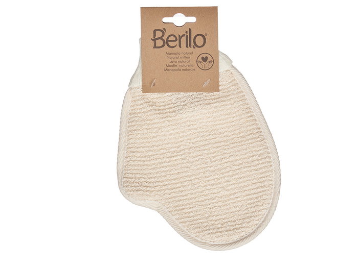 BERILO Manopla Tejido Ajustable Natural Blanco-Beige