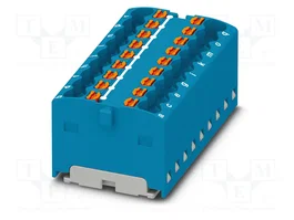 PHOENIX CONTACT PTFIX 18X1,5-G BU Connecteur pour rail bleu