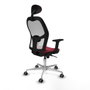 Piqueras y Crespo Chaise de Bureau avec Appui-tête Jorquera 2D086G1 Bordeaux