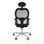 Piqueras y Crespo Chaise de Bureau avec Appui-tête Jorquera 2D086G1 Bordeaux