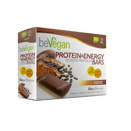 BEVEGAN Barritas Proteicas-Energy Cacao 6Uds Bio Vegan