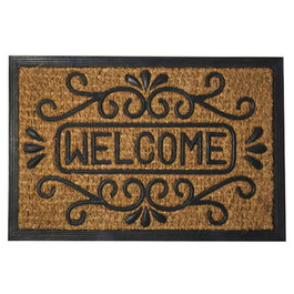 MAURER Paillasson Oryx Welcome et fleurs 40x60 cm